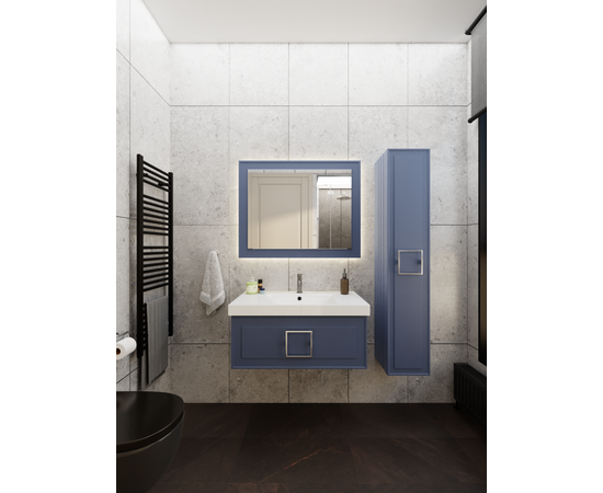Тумба под раковину La Fenice Cubo Blu Grigio синяя 80_, изображение 5