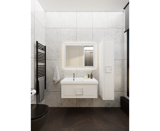 Тумба под раковину La Fenice Cubo Bianco белая 90_, изображение 6