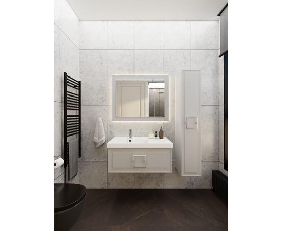 Тумба под раковину La Fenice Cubo Cappuccino бежевая 90_, изображение 6
