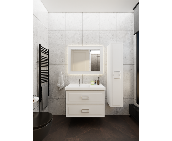 Тумба под раковину La Fenice Cubo Bianco TWIN белая 90_, изображение 6