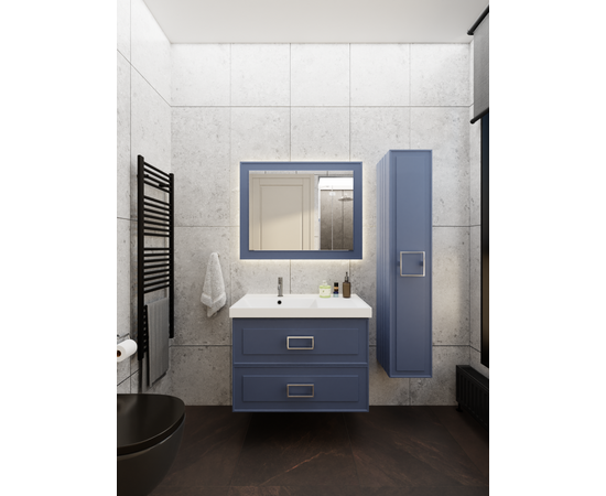 Тумба под раковину La Fenice Cubo Blu Grigio TWIN синяя 90_, изображение 6