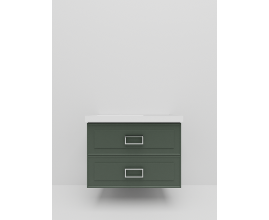 Тумба под раковину La Fenice Cubo Grigio TWIN серо-зеленая 90_, изображение 2