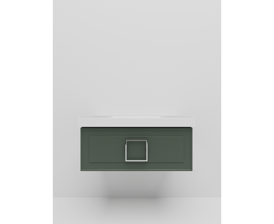 Тумба под раковину La Fenice Cubo Grigio серо-зеленая 80_, изображение 2