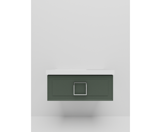 Тумба под раковину La Fenice Cubo Grigio серо-зеленая 90_, изображение 2