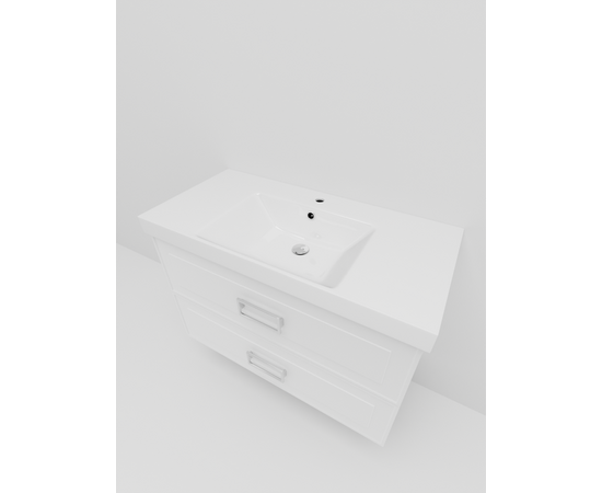 Тумба под раковину La Fenice Cubo Bianco TWIN белая 100_, изображение 3