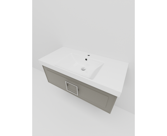 Тумба под раковину La Fenice Cubo Cappuccino бежевая 100_, изображение 4