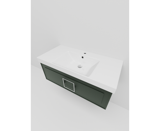 Тумба под раковину La Fenice Cubo Grigio серо-зеленая 100_, изображение 3