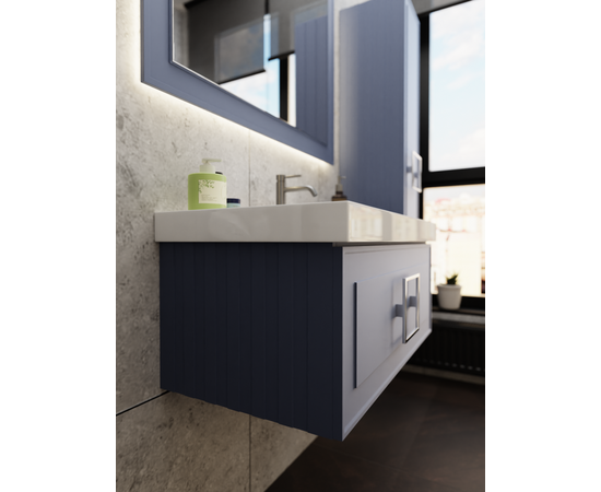 Тумба под раковину La Fenice Cubo Blu Grigio синяя 80_, изображение 6