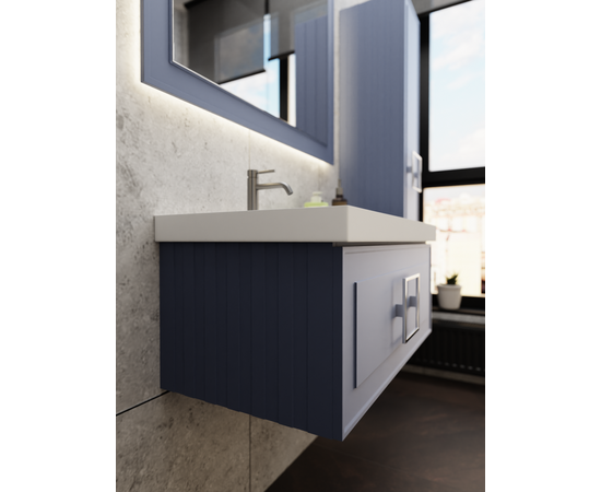 Тумба под раковину La Fenice Cubo Blu Grigio синяя 90_, изображение 7