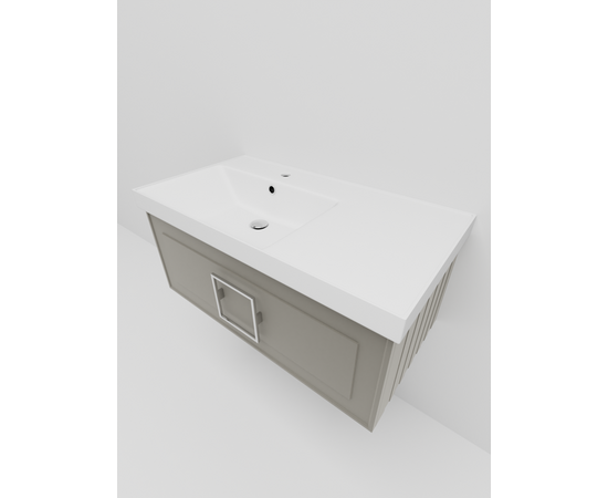 Тумба под раковину La Fenice Cubo Cappuccino бежевая 90_, изображение 3