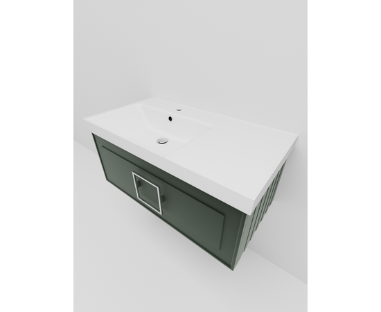 Тумба под раковину La Fenice Cubo Grigio серо-зеленая 90_, изображение 3