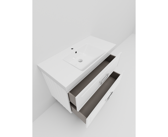 Тумба под раковину La Fenice Cubo Bianco TWIN белая 100_, изображение 4