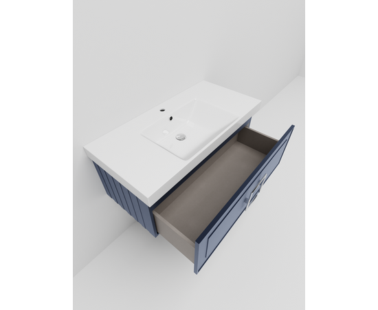 Тумба под раковину La Fenice Cubo Blu Grigio синяя 100_, изображение 4