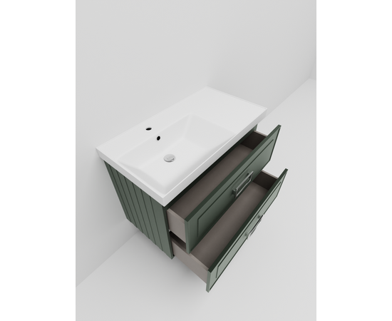 Тумба под раковину La Fenice Cubo Grigio TWIN серо-зеленая 90_, изображение 4