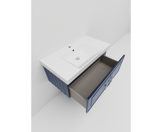 Тумба под раковину La Fenice Cubo Blu Grigio синяя 80_, изображение 4