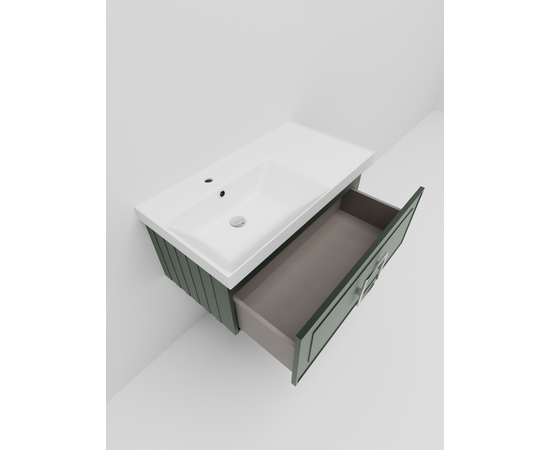 Тумба под раковину La Fenice Cubo Grigio серо-зеленая 90_, изображение 4