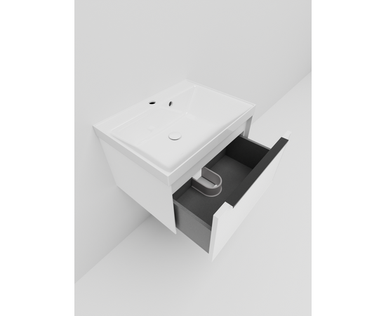 Тумба под раковину La Fenice SIMPLA Bianco белая 60_, изображение 3