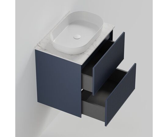 Тумба под раковину La Fenice La Fenice Terra Twin Blu Grigio 60 см синяя матовая_, изображение 5
