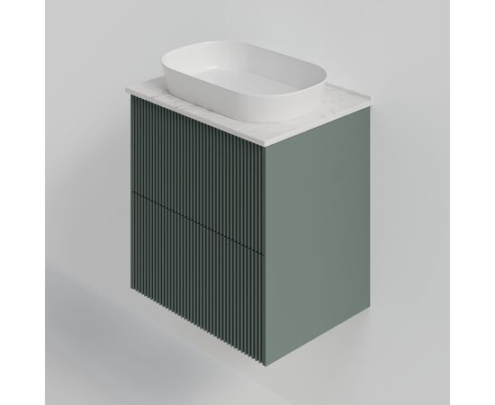 Тумба под раковину La Fenice La Fenice Terra Twin Grigio 60 см серо-зеленая матовая_, изображение 2