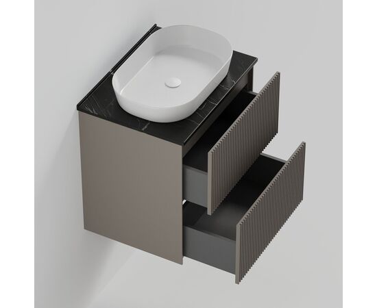 Тумба под раковину La Fenice La Fenice Terra Twin Cappuccino 60 см бежевая матовая_, изображение 5