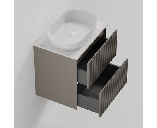 Тумба под раковину La Fenice La Fenice Terra Twin Cappuccino 60 см бежевая матовая_, изображение 4
