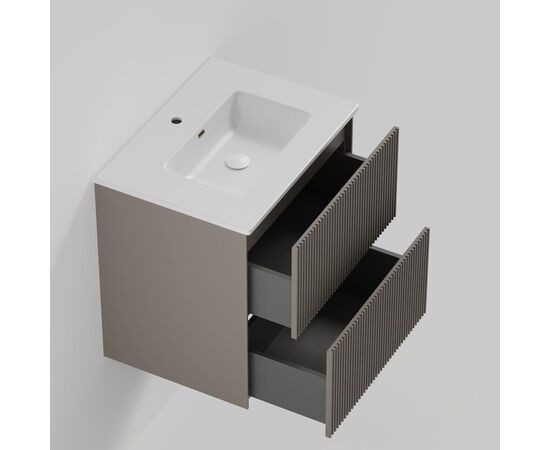 Тумба под раковину La Fenice La Fenice Terra Twin Cappuccino 60 см бежевая матовая_, изображение 6