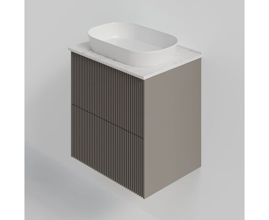 Тумба под раковину La Fenice La Fenice Terra Twin Cappuccino 60 см бежевая матовая_
