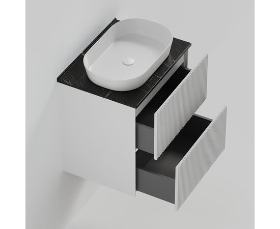 Тумба под раковину La Fenice La Fenice Terra Twin Bianco 60 см белая матовая_, изображение 6