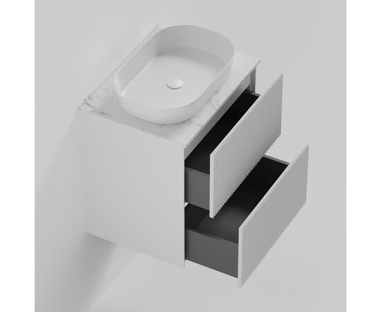 Тумба под раковину La Fenice La Fenice Terra Twin Bianco 60 см белая матовая_, изображение 5