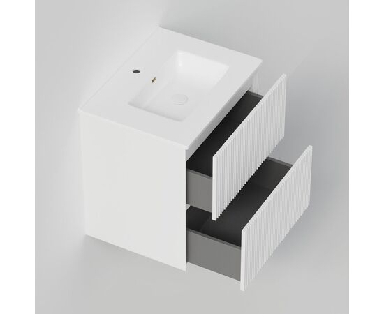 Тумба под раковину La Fenice La Fenice Terra Twin Bianco 60 см белая матовая_, изображение 4