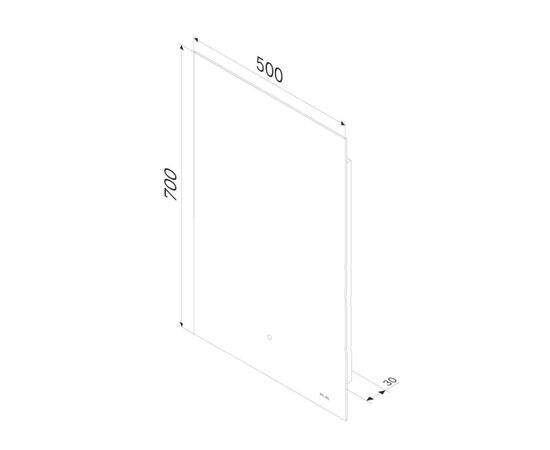 Зеркало AM.PM X-Joy M85MOX10501S с интерьерной Led подсветкой ИК-сенсором 50 см_, изображение 9