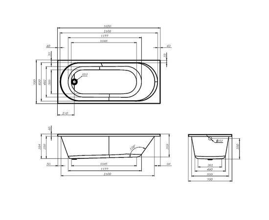 Ванна акриловая AM.PM X-Joy W94A-165-070W-A 165х70 см_, изображение 9