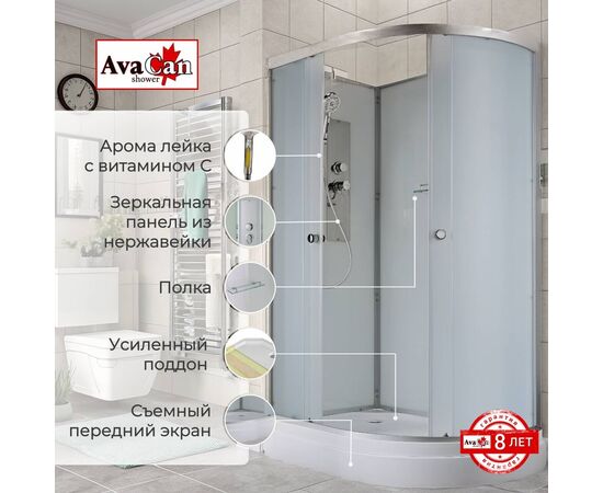 Душевая кабина AvaCan D2012L N без крыши_, изображение 2
