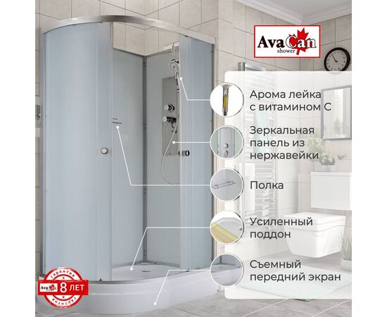 Душевая кабина AvaCan D2012R N без крыши_, изображение 2