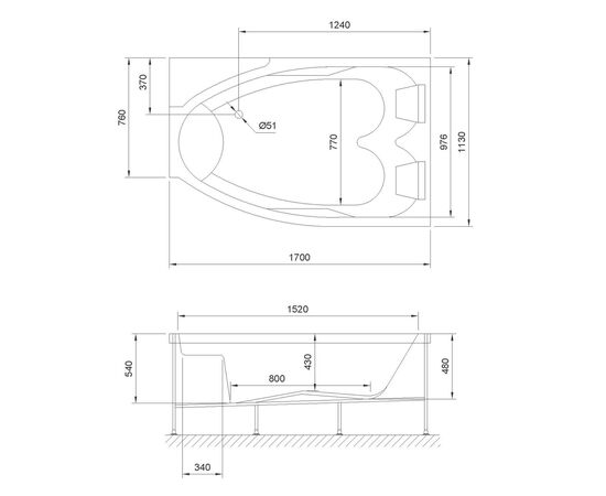 Гидромассажная ванна Royal Bath SHAKESPEARE COMFORT 170х110х67 R_, изображение 2