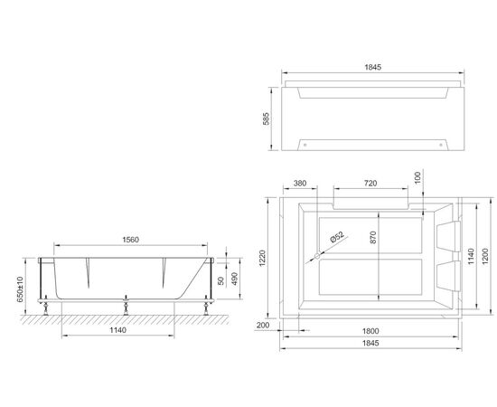 Акриловая ванна Royal Bath Triumph 180x120 с каркасом_, изображение 5