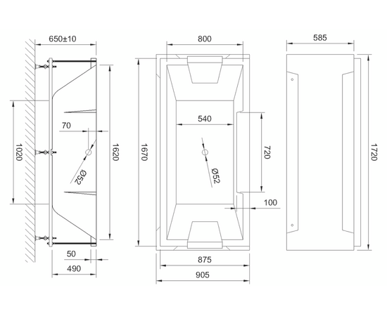 Акриловая ванна Royal Bath Triumph 170x87 с каркасом_, изображение 4