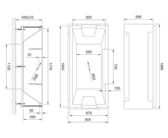 Акриловая ванна Royal Bath Triumph 185x87 с каркасом_, изображение 5
