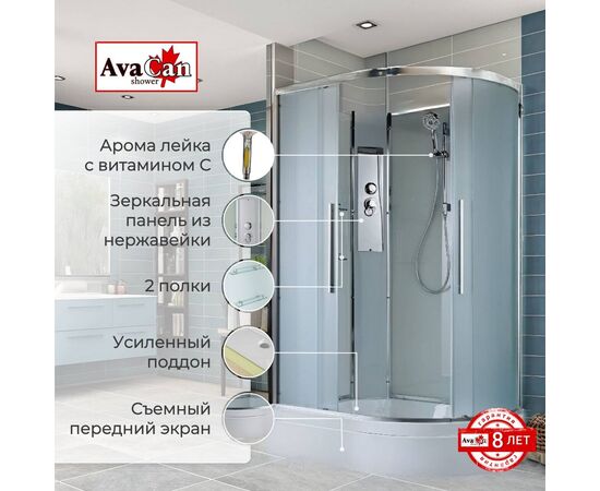 Душевая кабина AvaCan EM3912LN без крыши_, изображение 2