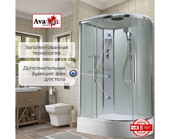 Душевая кабина AvaCan EM3912LT стандартная прозрачная_, изображение 7