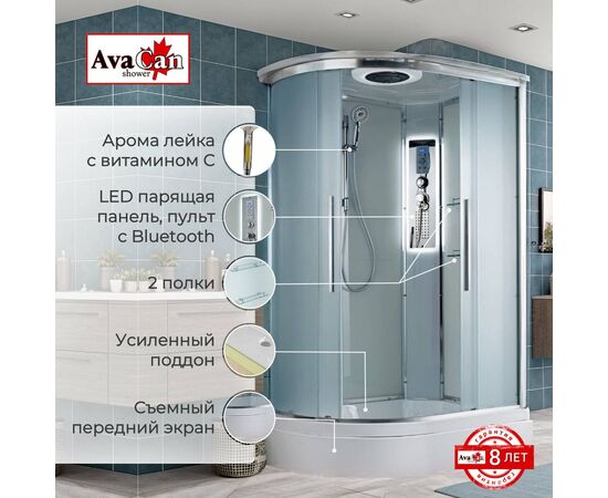 Душевая кабина AvaCan EM3912RLED_, изображение 2