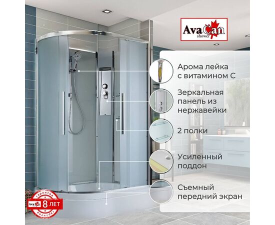 Душевая кабина AvaCan EM3912RN без крыши_, изображение 2