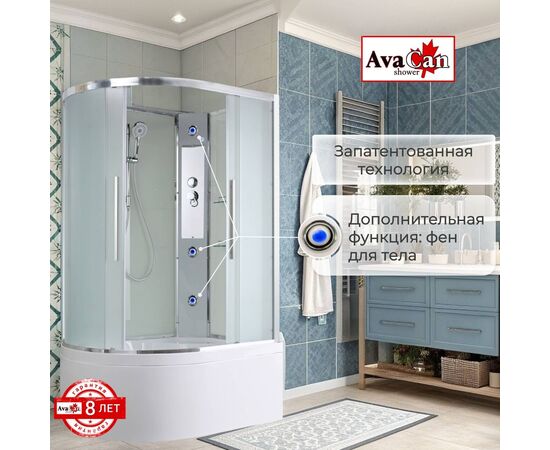 Душевая кабина AvaCan EM5811RN без крыши_, изображение 7