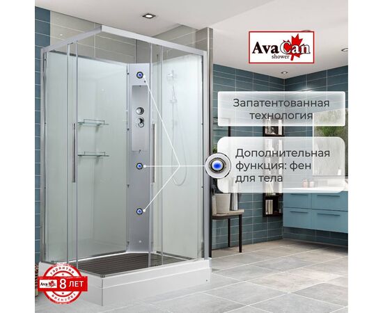 Душевая кабина AvaCan K2011N без крыши_, изображение 16