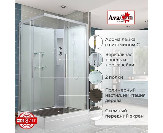 Душевая кабина AvaCan K2011N без крыши_, изображение 2