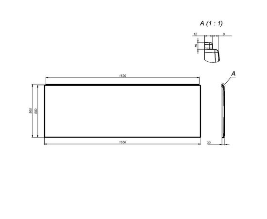 Панель фронтальная для ванны AM.PM Gem W93A-165-070W-P 165 см_, изображение 3