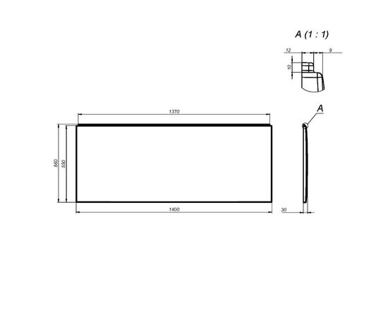 Панель фронтальная для ванны AM.PM Gem W93A-140-070W-P 140 см_, изображение 3