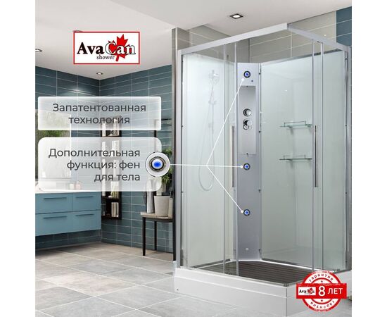 Душевая кабина AvaCan K2810N без крыши_, изображение 14