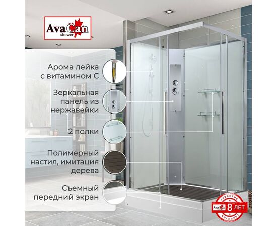 Душевая кабина AvaCan K2810N без крыши_, изображение 2