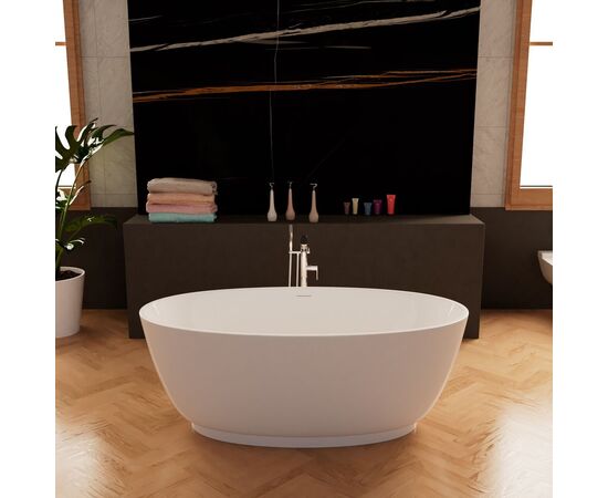 Ванна Frank F6016 White отдельностоящая 160х80х59 см_